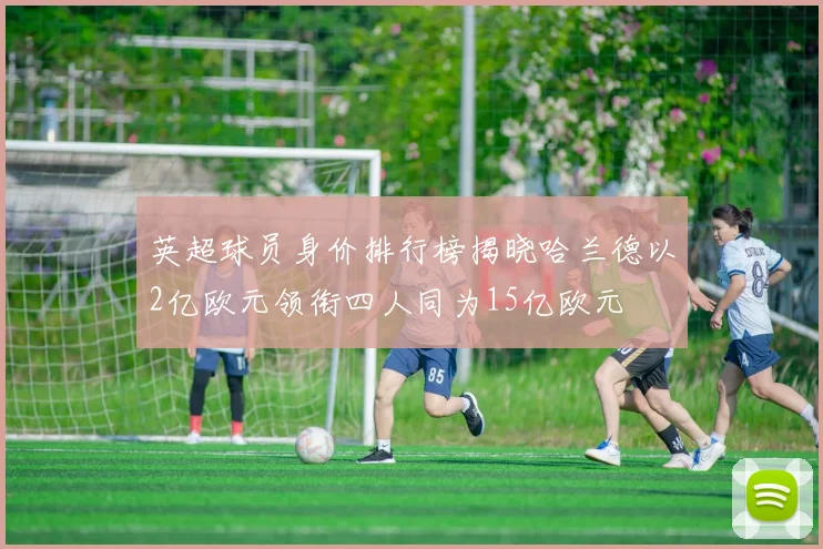 英超球员身价排行榜揭晓哈兰德以2亿欧元领衔四人同为15亿欧元